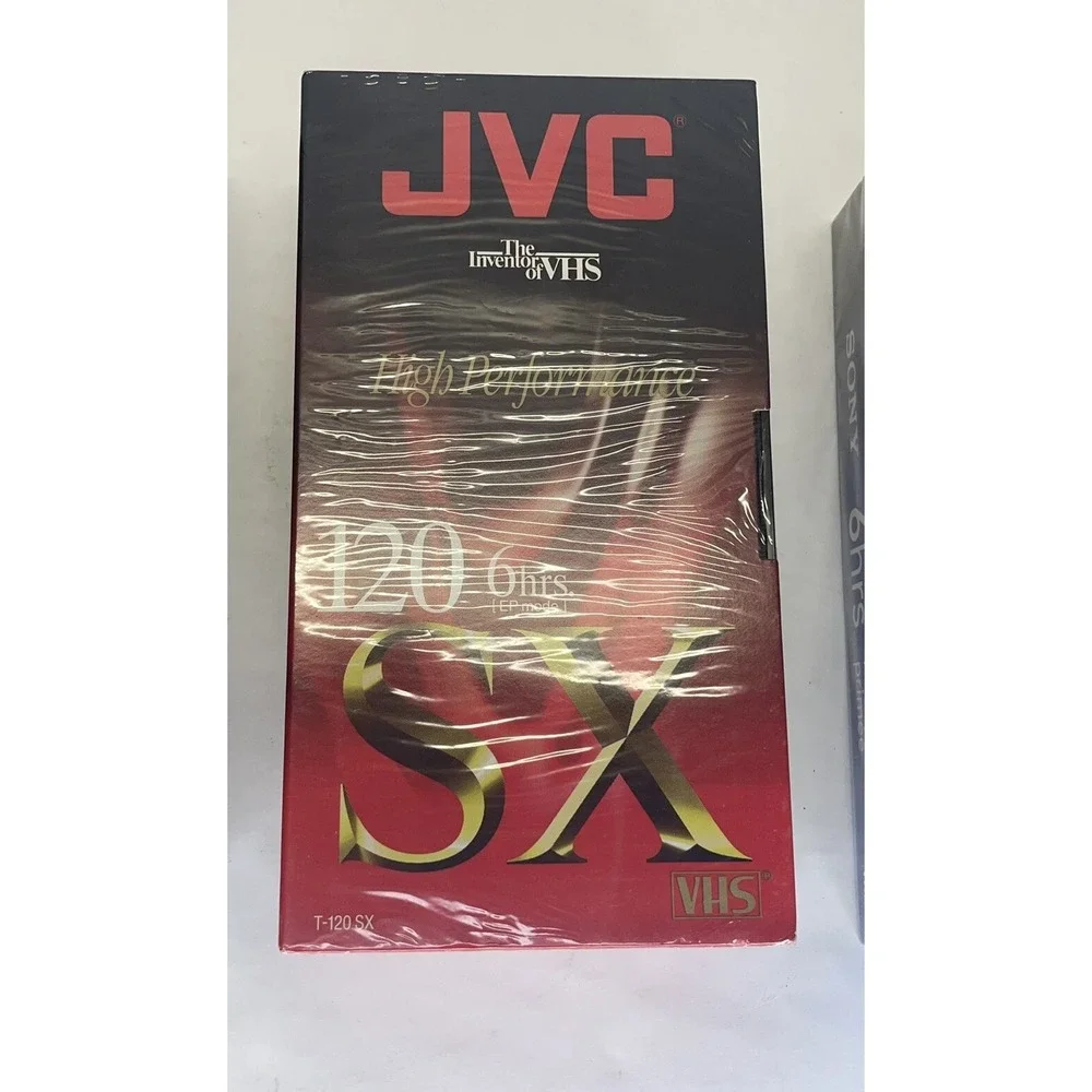LOT of 9 Premium Grade T-120‎ 6 Hour VHS Tapes- 3 Sony, 2 JVC 4 TDK NEW